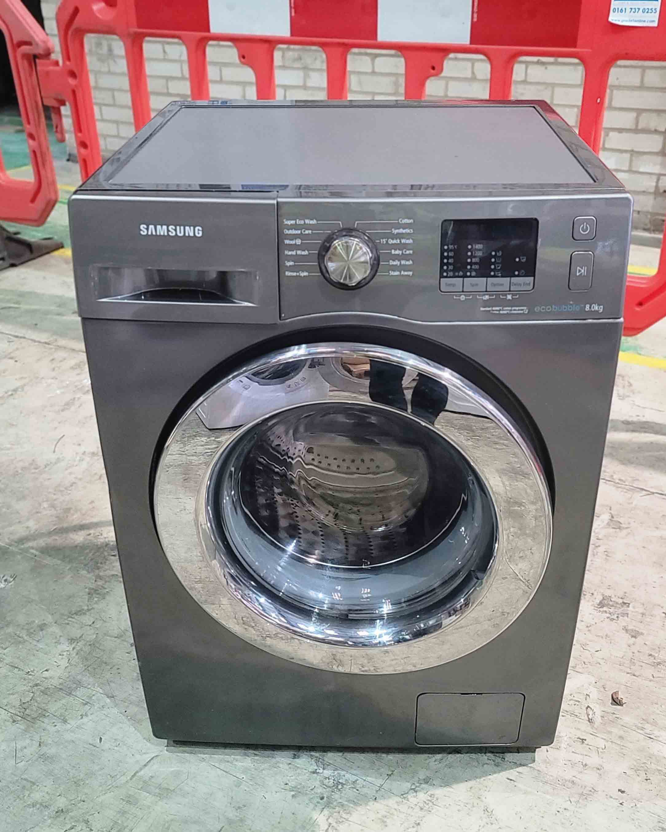 Washing Machine Samsung 8kg Grey  WF80F5E2W4X