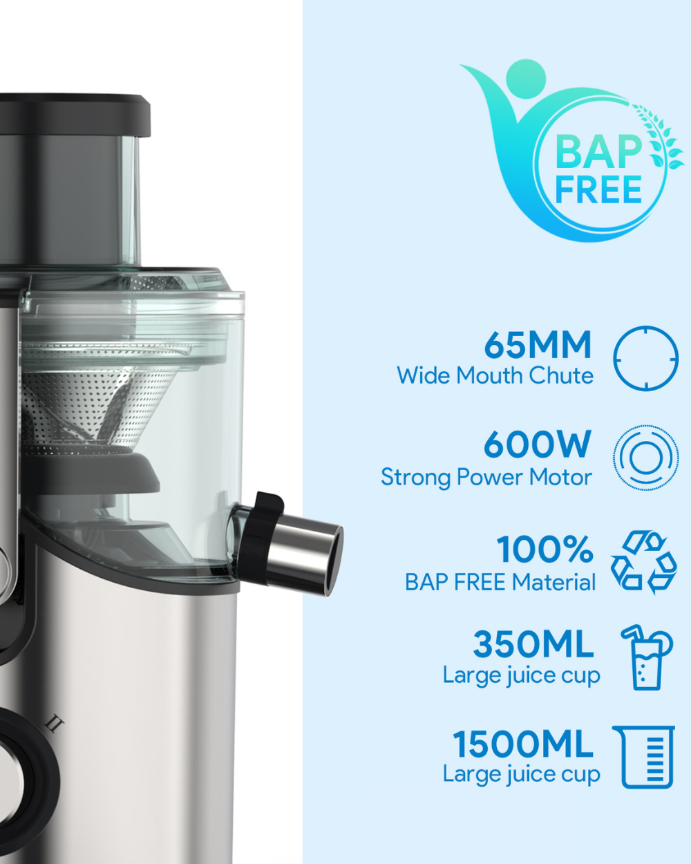 Bagotte Juice Extractor 600W DB003