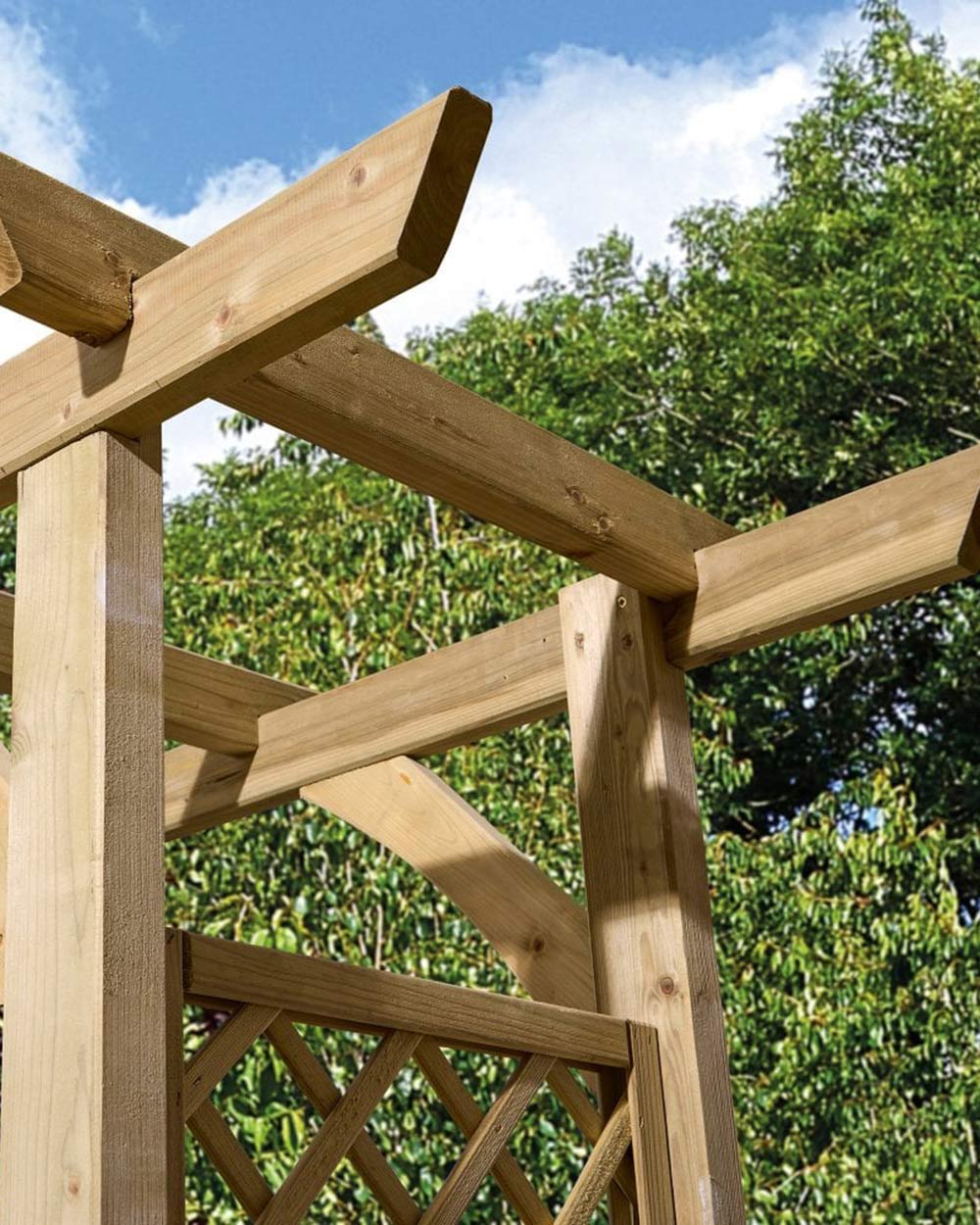 Wide Garden Arch Broadway Pergola Rowlinson