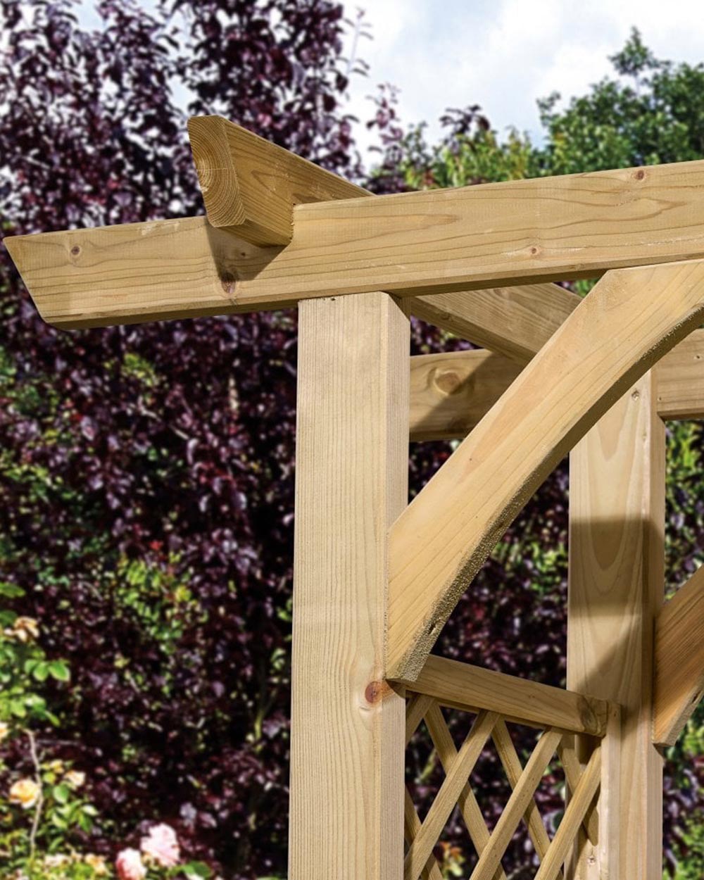 Wide Garden Arch Broadway Pergola Rowlinson