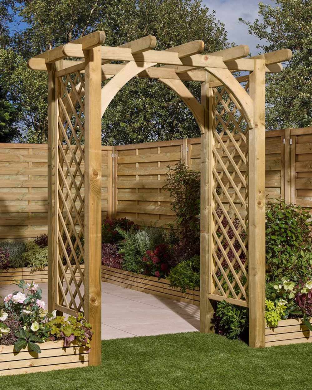 Wooden Garden Arch Cheltenham Rowlinson