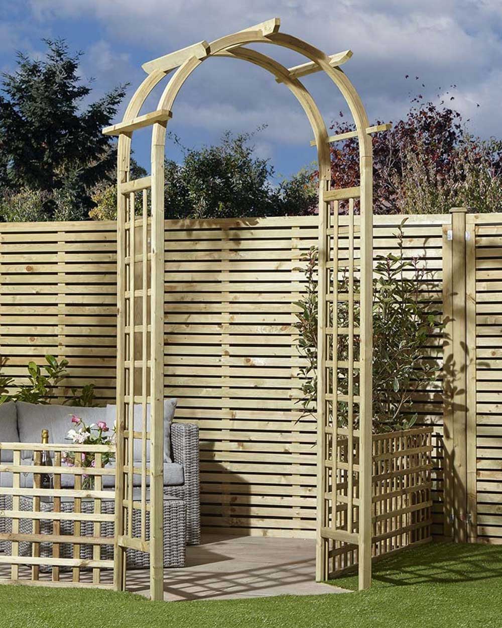Wooden Garden Archway Chester Rowlinson 10 Year Guarantee