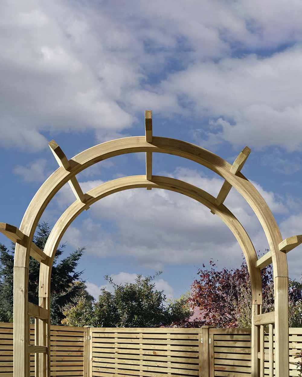 Wooden Garden Archway Chester Rowlinson 10 Year Guarantee