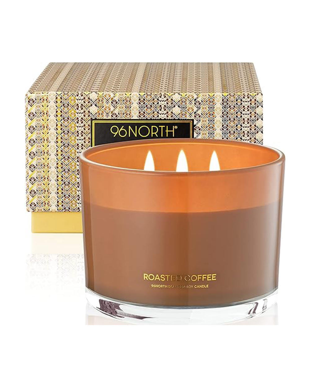 96NORTH Luxury Coffee Soy Wax  3 Wick Jar Candle