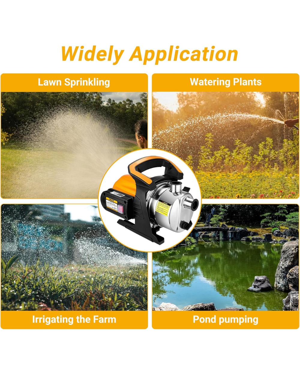 DEKO 800W Portable Shallow Well Jet Pump