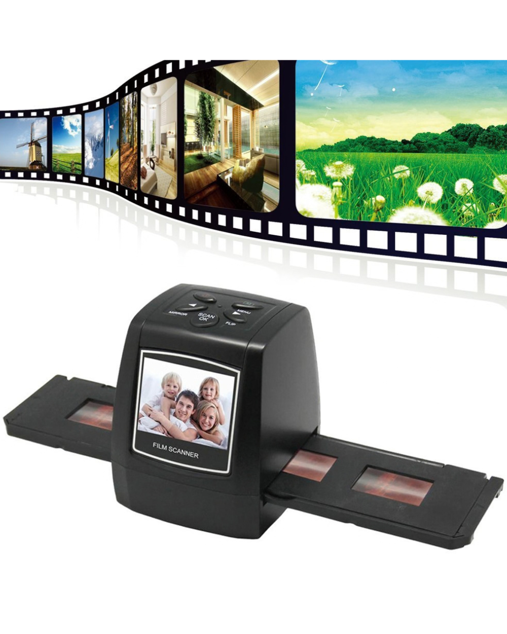 Digitnow Film Scanner Stand Alone 2.4'' LCD Display