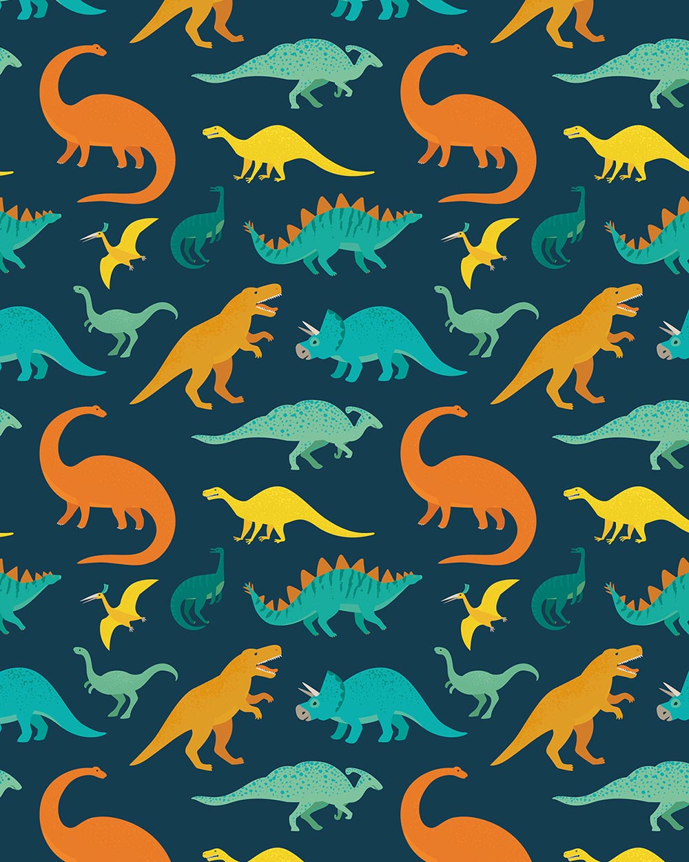 gift wrapping paper set dinosaurs tags FSC recyclable paper
