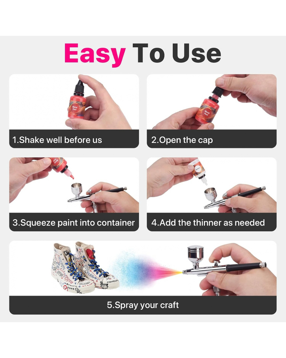 Gocheer Airbrush Paint Set 43 Piece