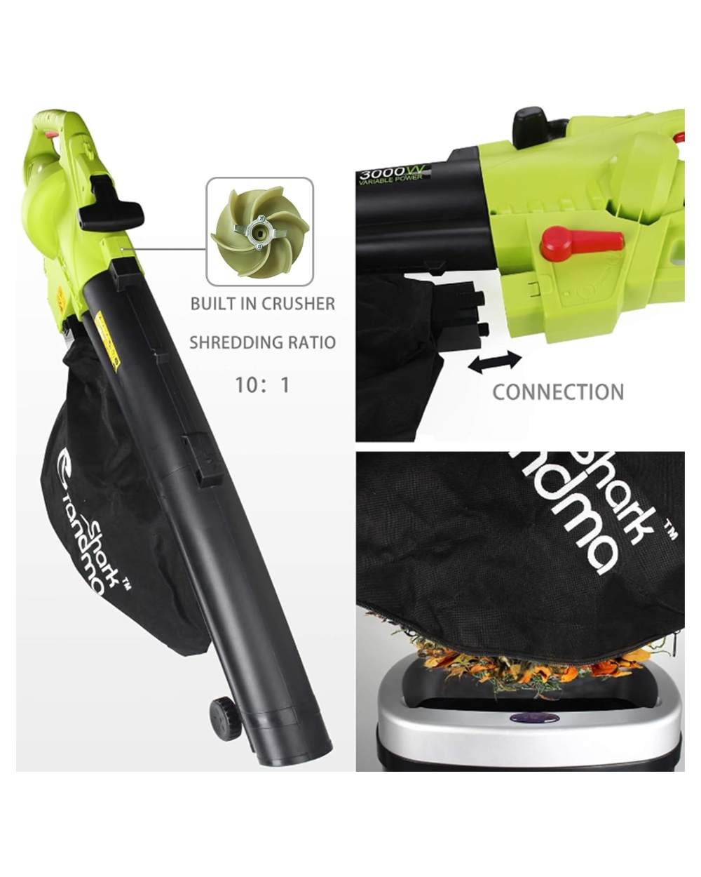 GRANDMA SHARK 3000W 3 in 1 Leaf Blower