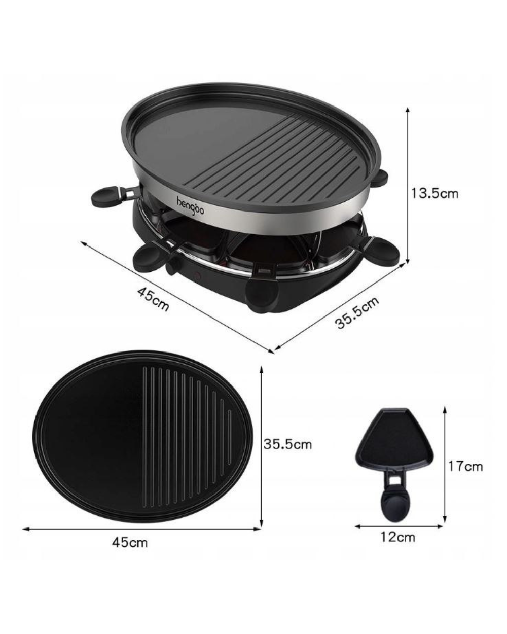 HengBo Electric Raclette Grill HB-505A