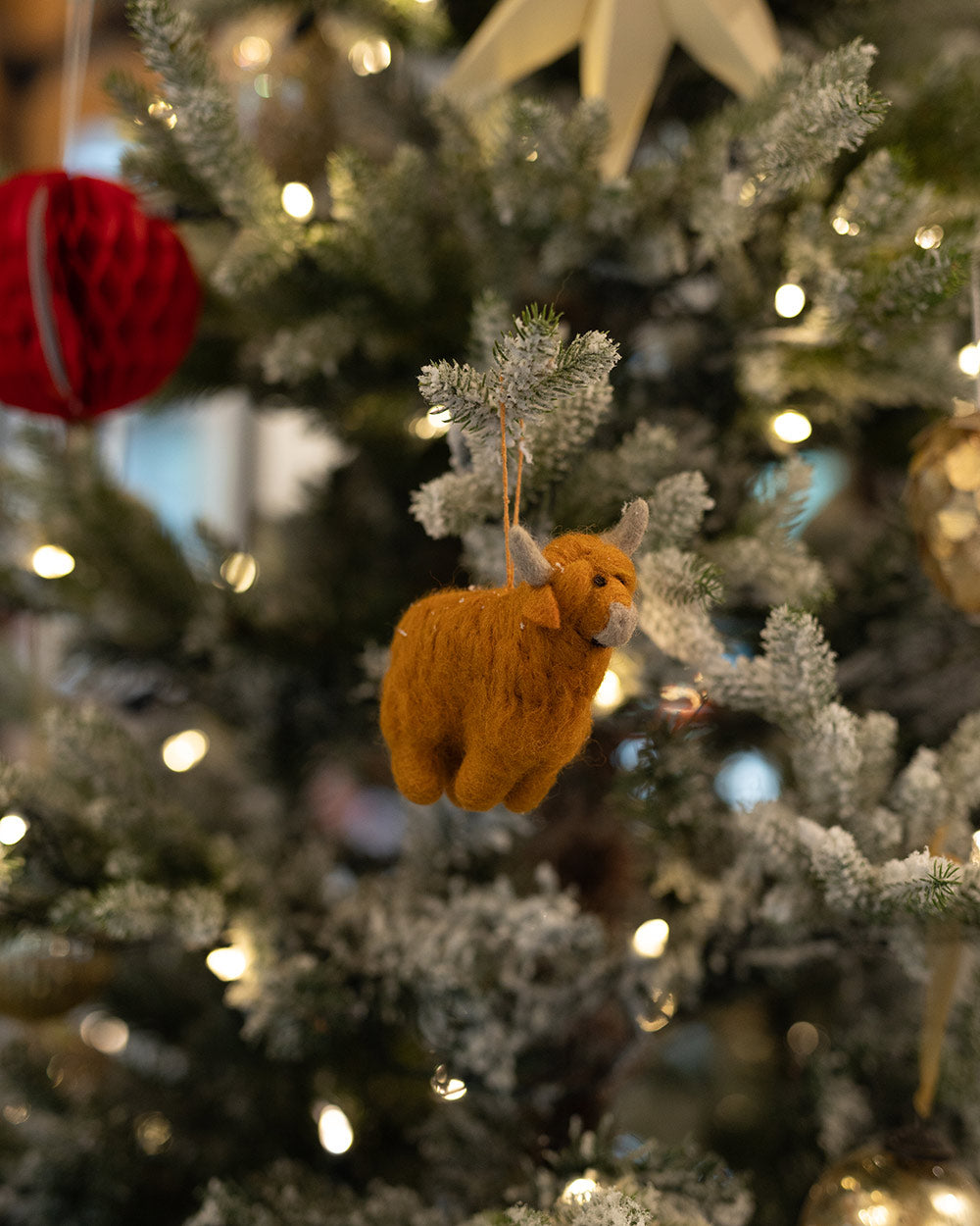 Christmas Tree Decoration Handmade Highland Cow