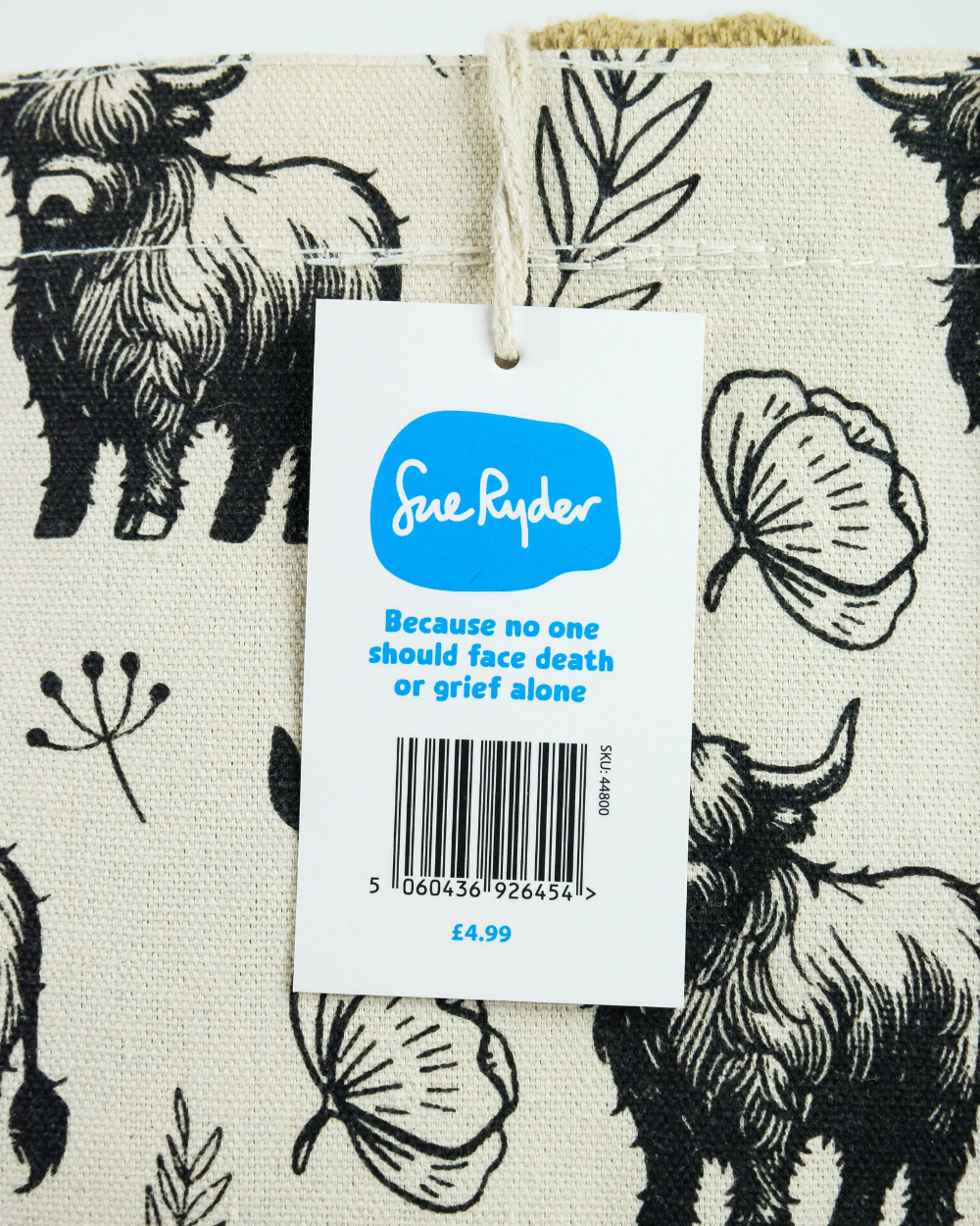 Highland Cow Jute Shopping Bag For Life 100% Biodegradable