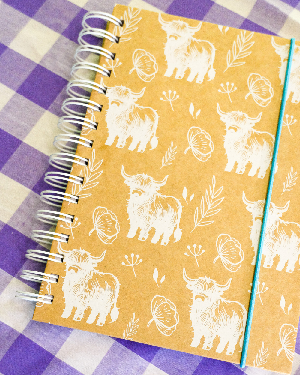 A5 Wiro Highland Cow Notebook