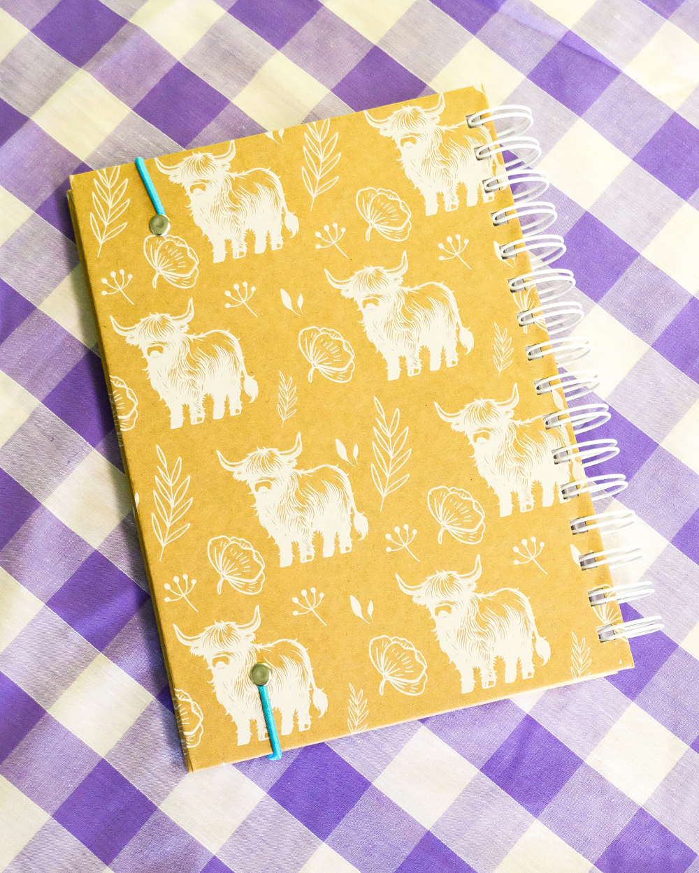 A5 Wiro Highland Cow Notebook