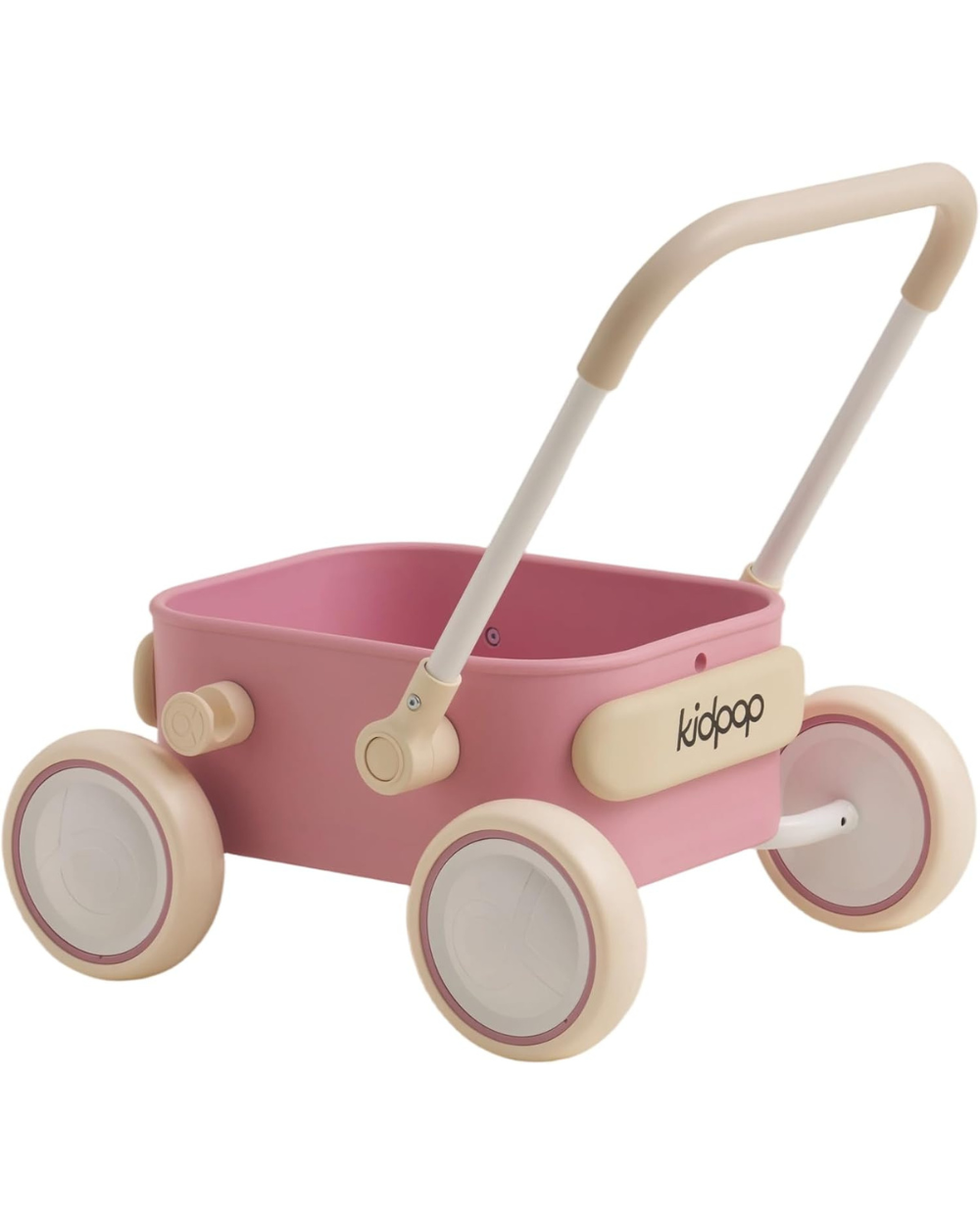 Kidpop PULA Push & Pull Baby Walker Wagon Pink