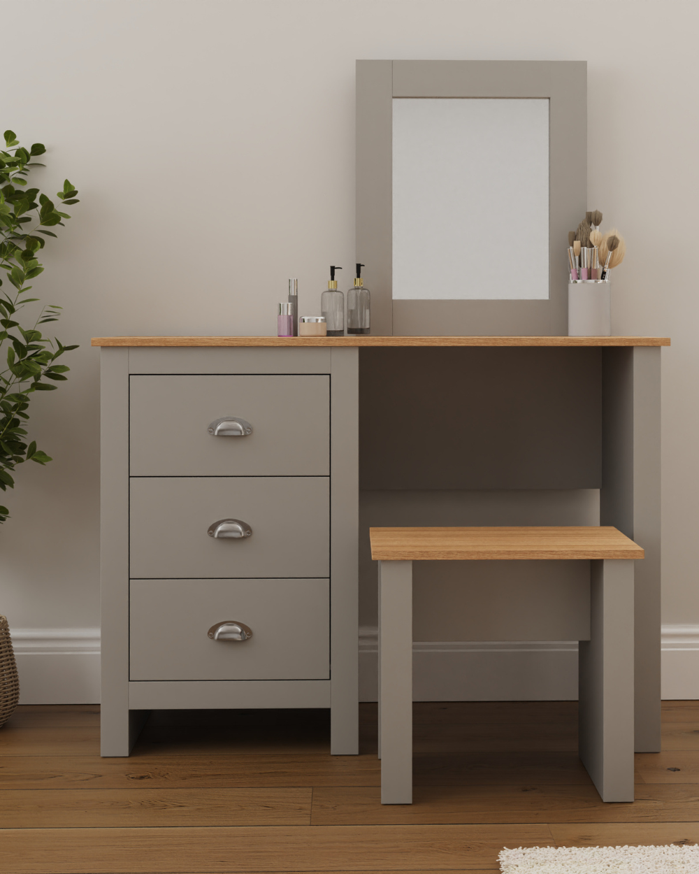 Lancaster Dressing Table Set Grey