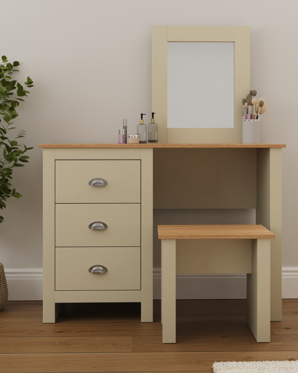 Lancaster Dressing Table Set Cream