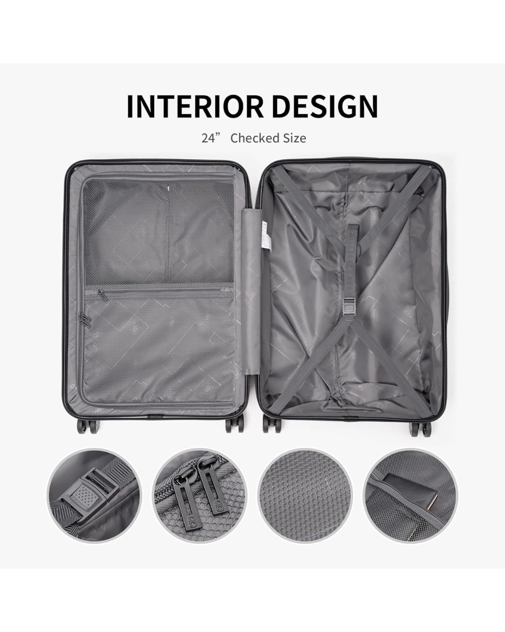 LEVEL8 Cabin Suitcase 20-Inch Carry on Luggage