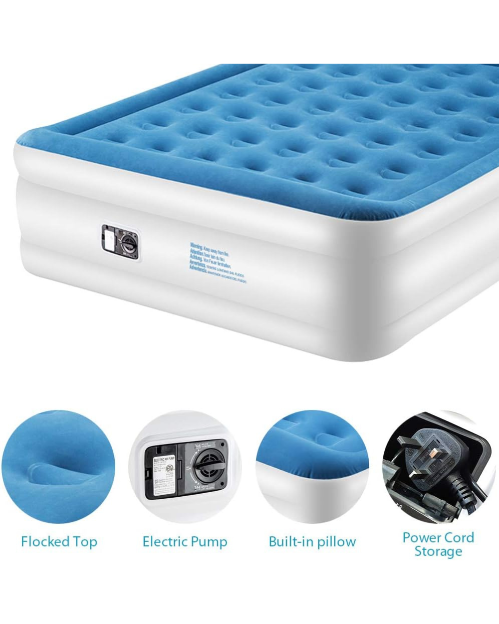Lunvon Air Bed Inflatable King Size Air Mattress