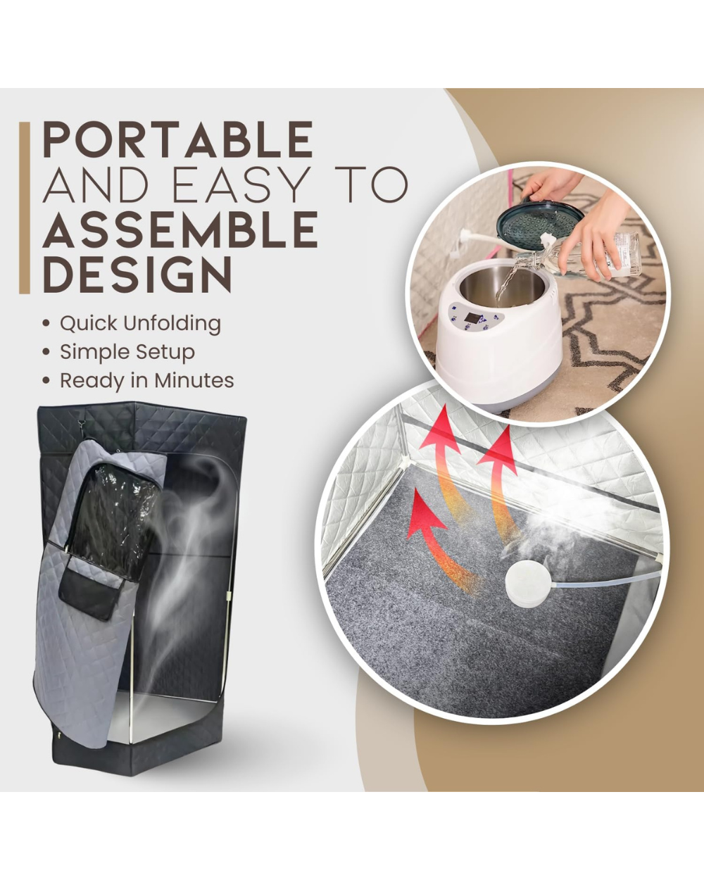 Lux Recover Large Portable Sauna Steam Tent