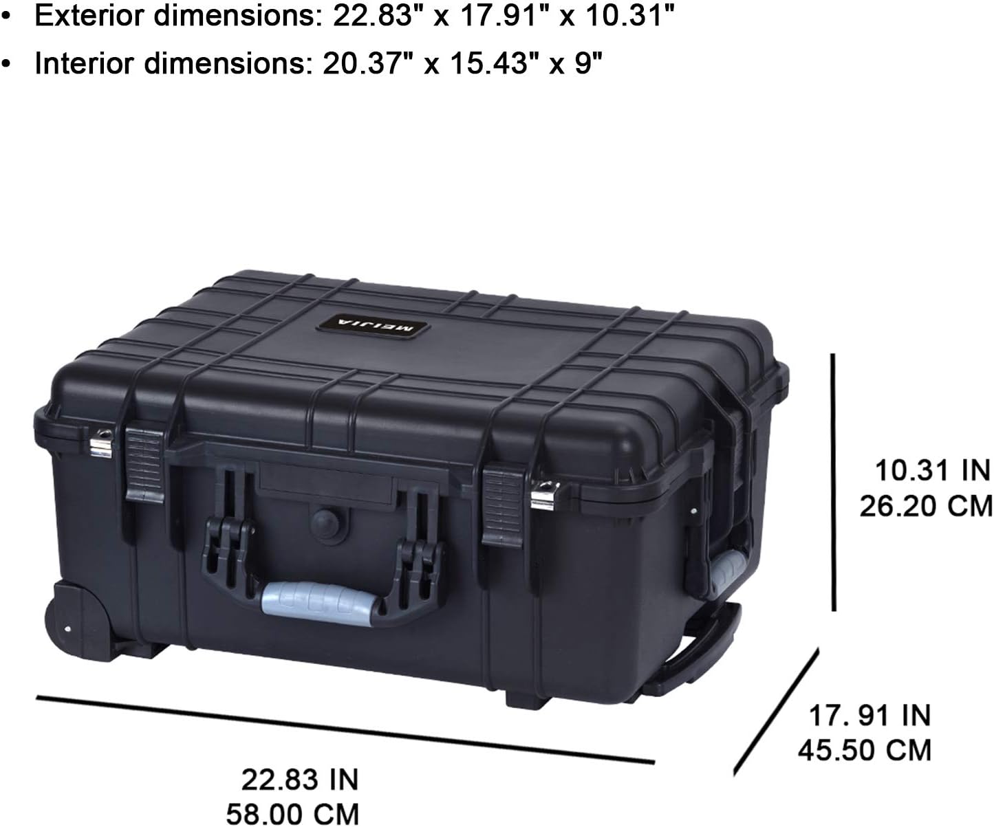 MEIJIA All Weather Rolling Hard Case Camera Drone Equipment