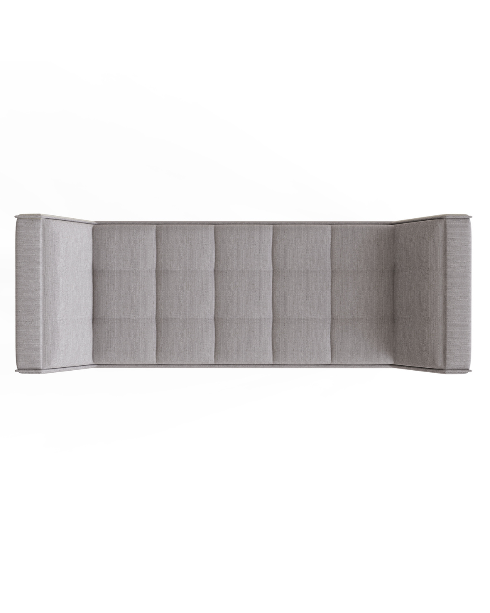 Milan Fabric Upholstered Bench, Grey