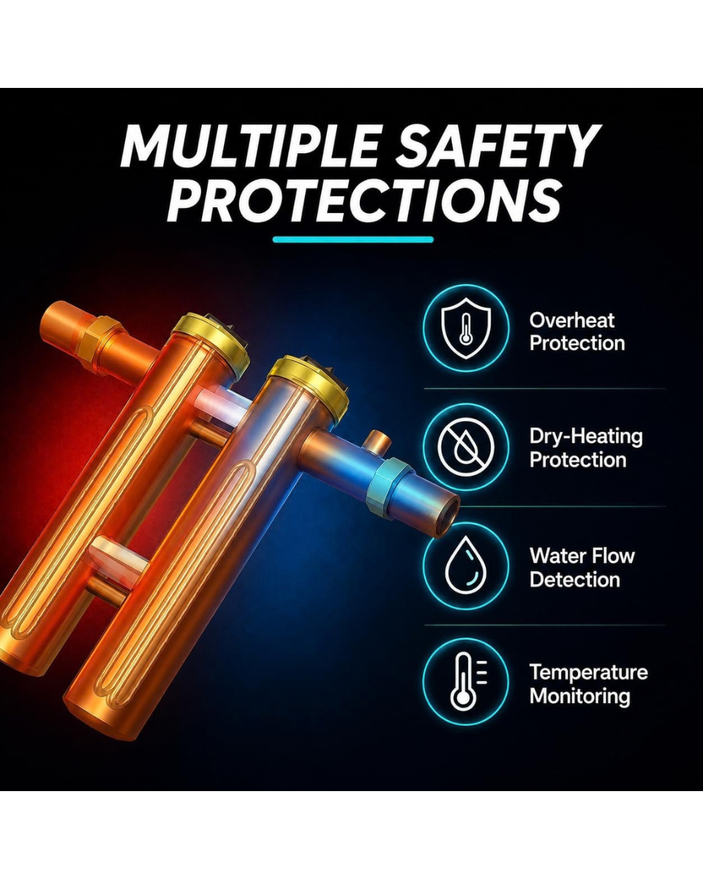 Electric Tankless Water Heater Mrniu 8kW