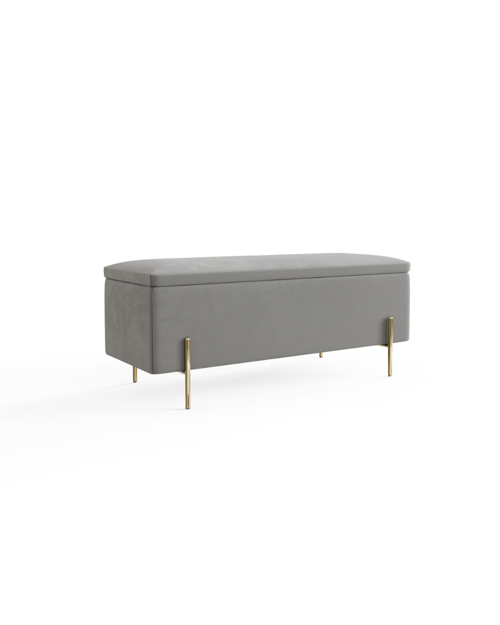 Mystica Ottoman Storage Bench Grey
