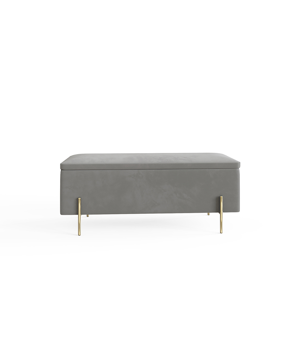 Mystica Ottoman Storage Bench Grey
