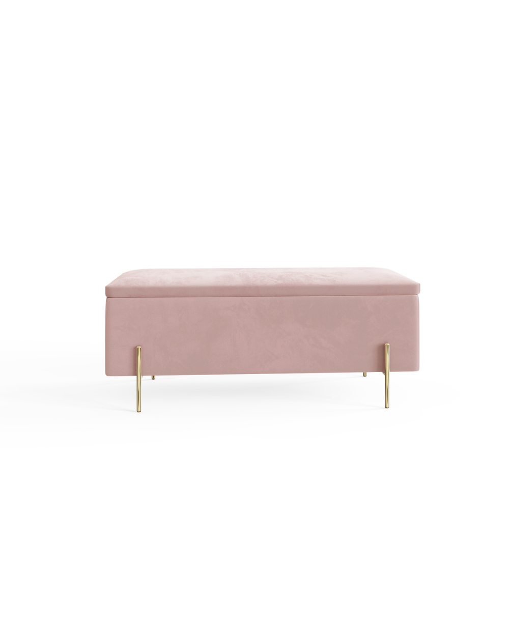 Mystica Ottoman Storage Bench Blush Pink