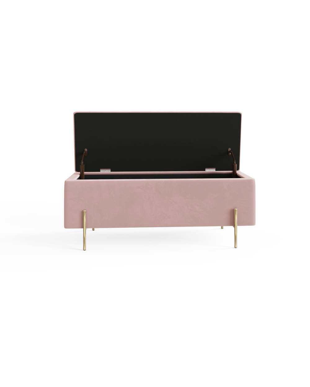 Mystica Ottoman Storage Bench Blush Pink