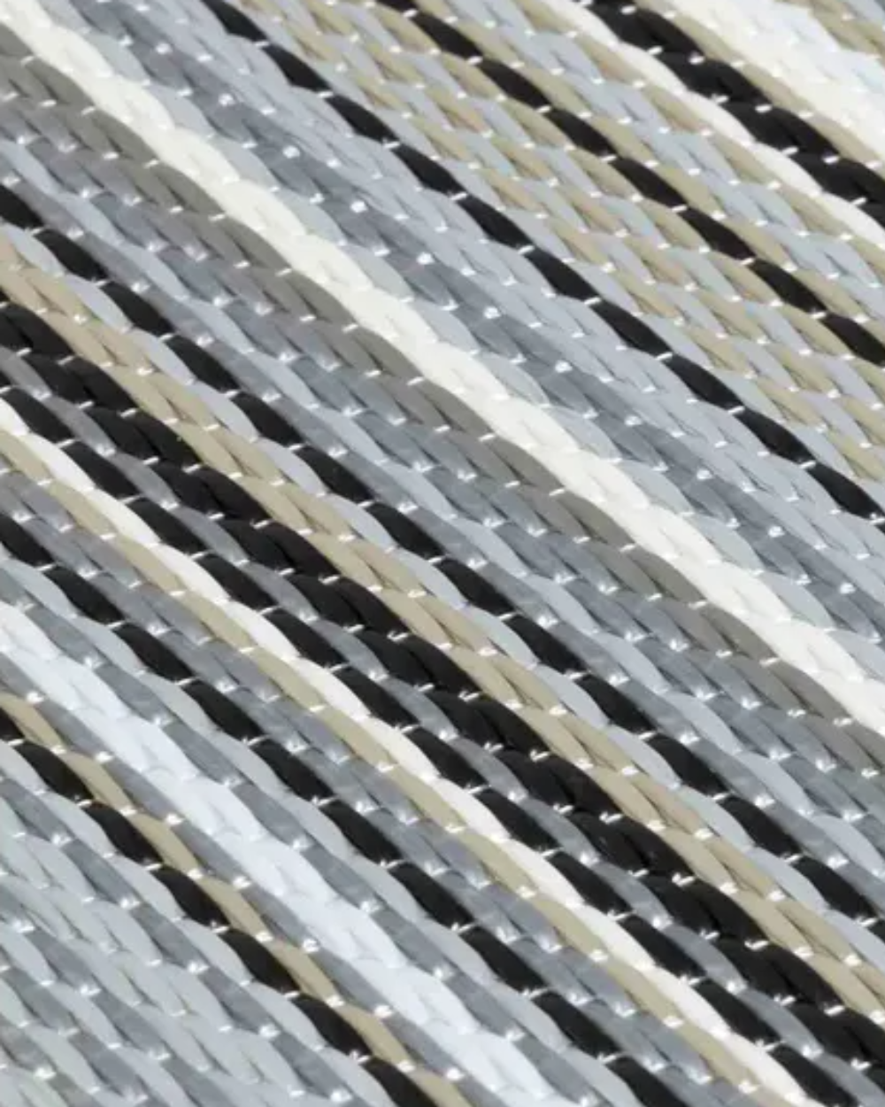 Outdoor Rugs for Garden Patio Balcony Grey Stripe 120x160cm