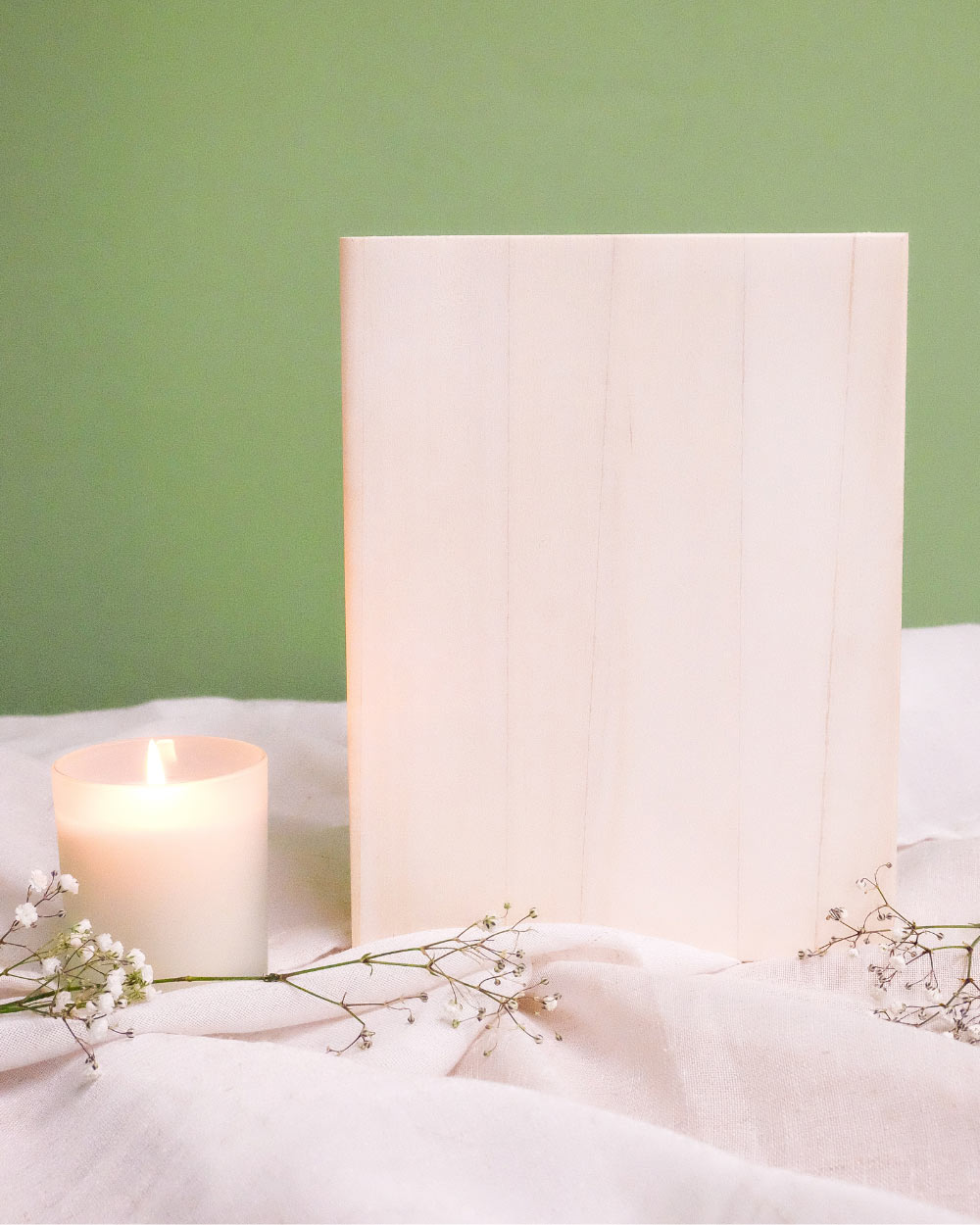 Hand Crafted Natural Wood Photo Memory Box