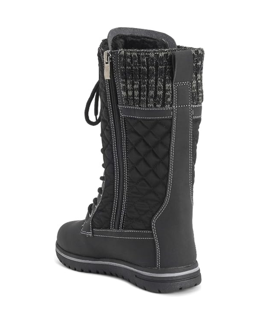Polar Women's Winter Boots EU 37 UK 4 Black Nylon Quilted Cardy