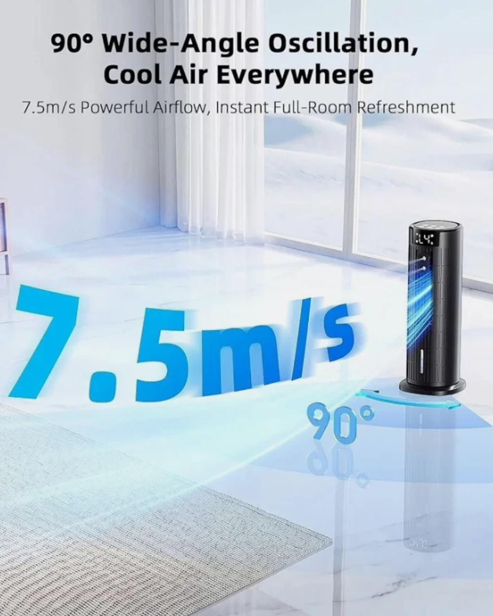 Portable Air Cooler Tower Fan Humidifier F30