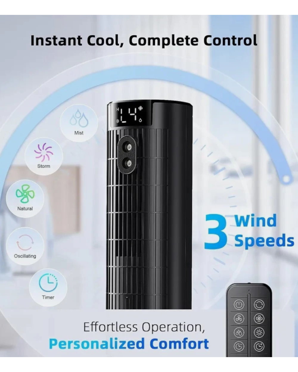Portable Air Cooler Tower Fan Humidifier F30