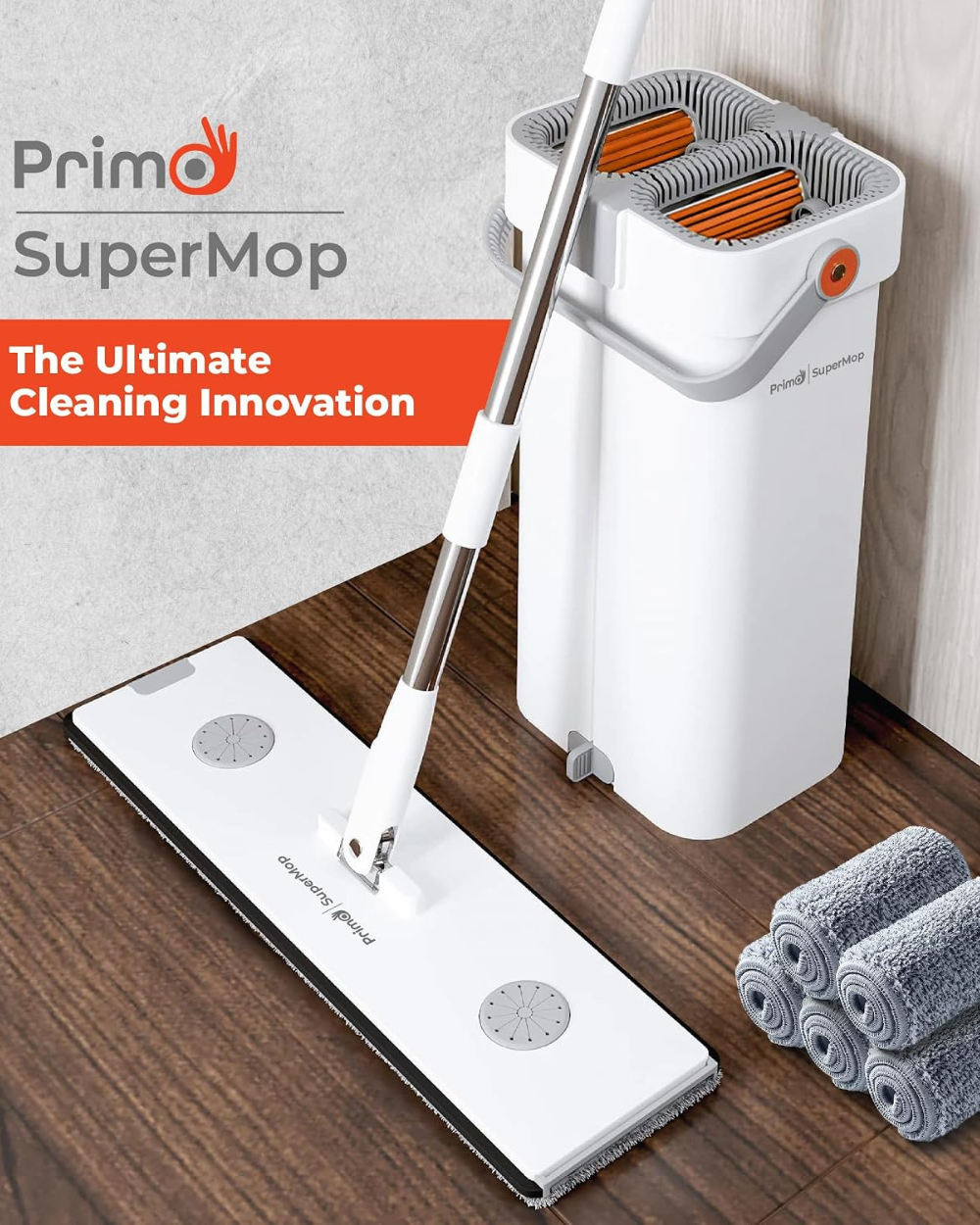 Primo Super Mop Dual Bucket Flat Mop