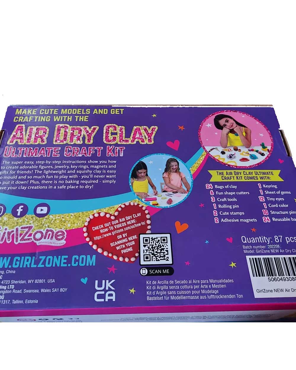 Air Dry Clay Craft Kit Set Over 85 Pieces 4-11 years