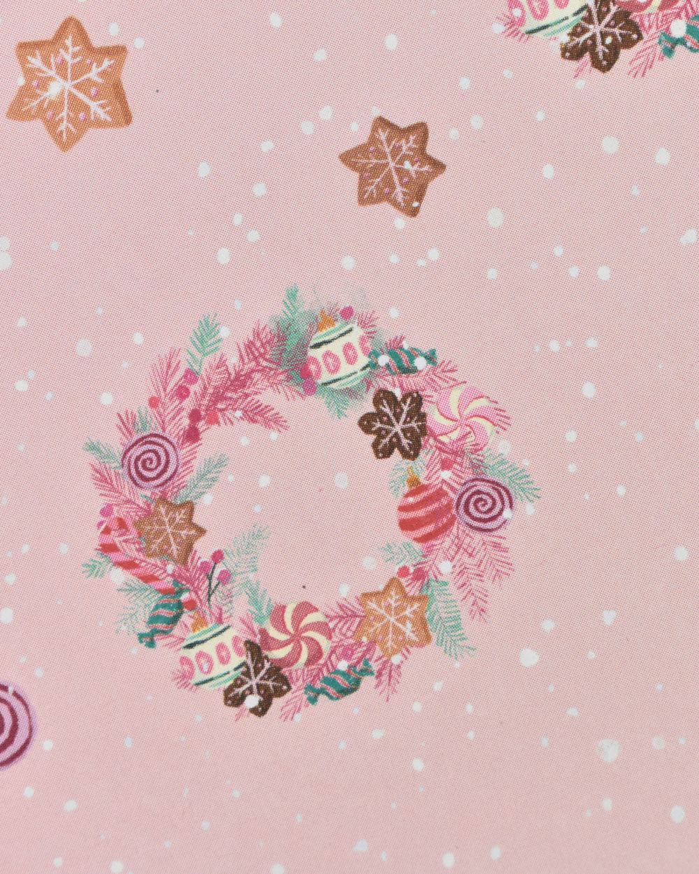 Sweet Christmas Pink Gift Wrap Set
