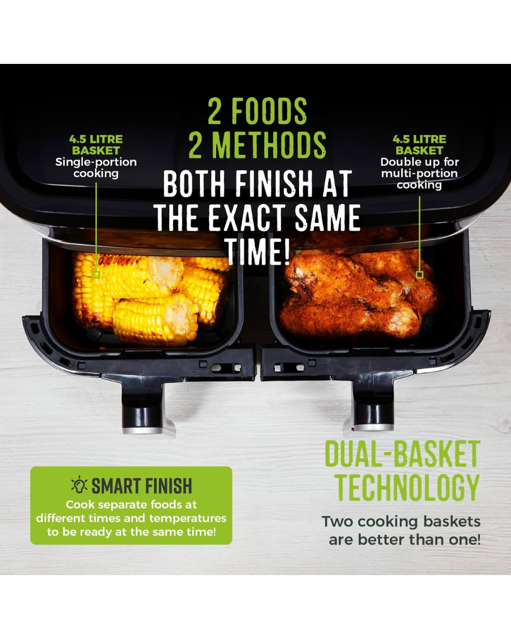 Tower Vortx 9L Dual Basket Air Fryer T17088