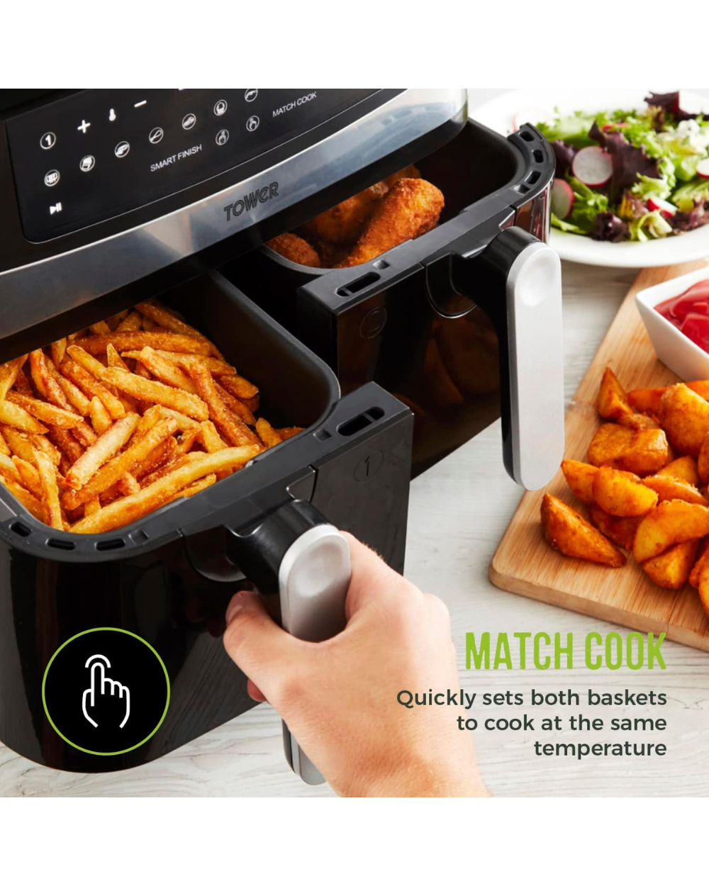 Tower Vortx 9L Dual Basket Air Fryer T17088