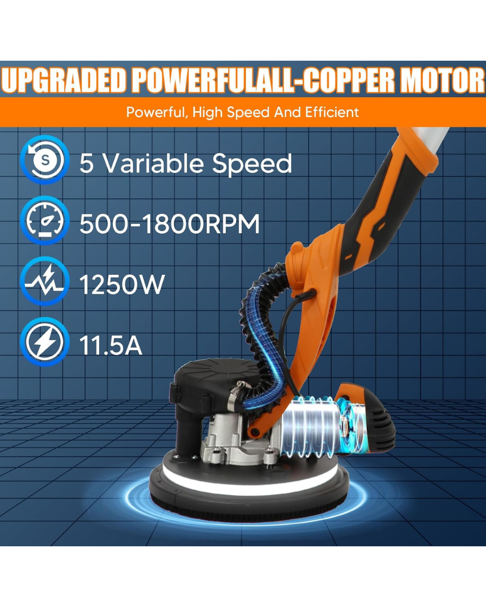 Velpax Wall Sander DIY Tools with Vacuum
