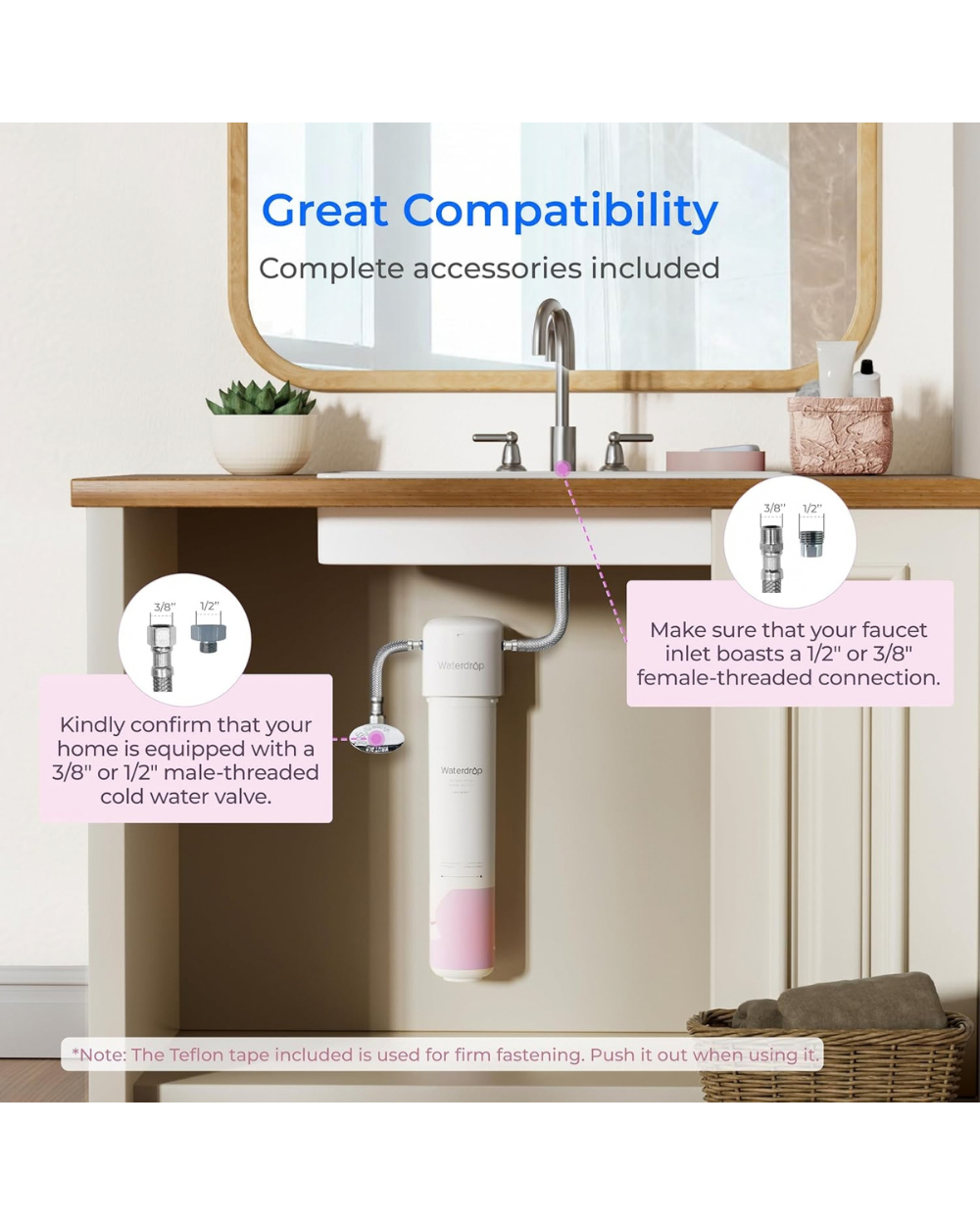 Waterdrop BFU1 Water Purifier Filter For Face Care