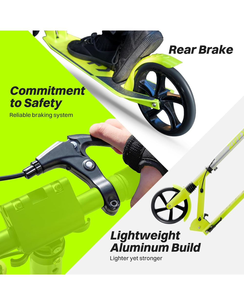 ZIFFY-Kick Scooter for Kids Ages 6-12 Years